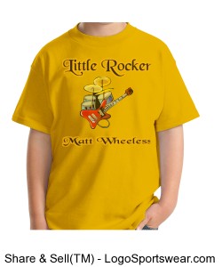 Little Rocker Cotton Youth T-shirt Design Zoom